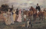 Francisco Miralles Y Galup The Polo Match France oil painting artist